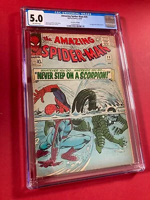 Buy Amazing Spider-Man #29 (1965) CGC 5.0 UK Variant Scorpion  • 150£