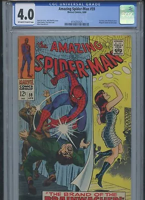 Buy Amazing Spider-Man #59 1968 CGC 4.0 • 58.25£