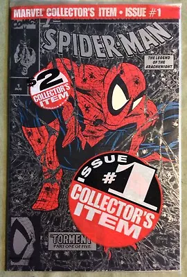 Buy SPIDER-MAN.#1 Unopened Poly Bag. Silver Edition. 1990. Marvel Comics. • 25£