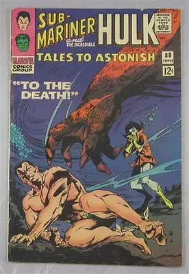 Buy Tales To Astonish #80 June 1966 Sub-mariner Versus Behemoth Incredible Hulk • 15.14£