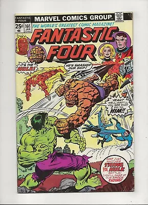 Buy Fantastic Four #166 (1976) Thing Vs Hulk VG+4.5 • 5.44£