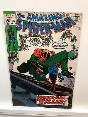 Buy Amazing Spider-Man    # 90    VERY GOOD    Nov. 1970    Subscription Crease • 34.95£