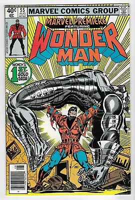 Buy MARVEL PREMIERE Featuring Wonder Man #55 BRONZE AGE COMIC BOOK 1st Solo 1980 • 10.09£