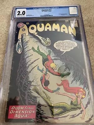 Buy Aquaman #11 CGC 2.0 (1963) 1st Appearance Of Mera! DC Comics L@@K! • 93.19£