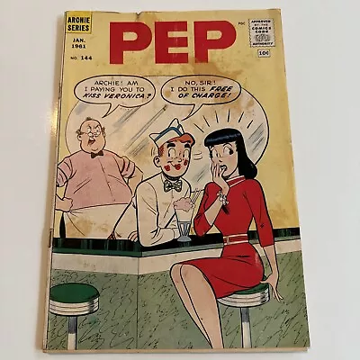 Buy PEP COMICS # 144 | KATY KEENE FURRY STORY ! BETTY & VERONICA | Archie 1961 GD/VG • 13.97£