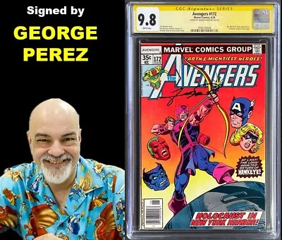 Buy AVENGERS 172 CGC 9.8 SS GEORGE PEREZ WHITE PAGES 6/78 💎 1 Of Only 6 SIGNED • 427.13£