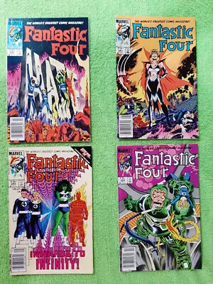 Buy Lot Of 4 FANTASTIC FOUR 280, 281, 282, 283 Canadian VF Newsstand Variants RD4701 • 5.44£