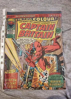 Buy Captain Britain 8, 1976, Marvel, FN/VFN 1st App Of Psylocke (Betsy Braddock) • 200£