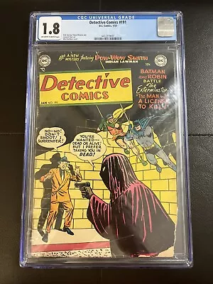 Buy Detective Comics #191 (1953, Golden Age) CGC 1.8 Batman, Robotman, Pow-Wow Smith • 139.79£