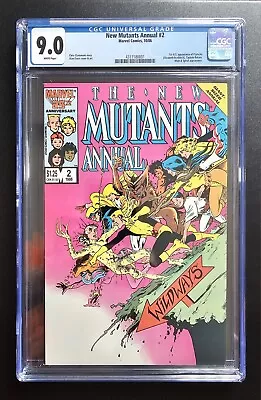 Buy New Mutants Annual #2 CGC 9.0 White Pages 1st U.S. Appearance Of Psylocke 1986 • 66£
