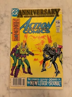 Buy Vintage Action Comics No.544  The New Luthor And Brainiac!  June 1983 • 19.45£