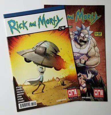 Buy Rick & Morty Lot #38 & 39 (2018 Oni) Action Comics #1 ASM 316 Homage Variants NM • 24.84£