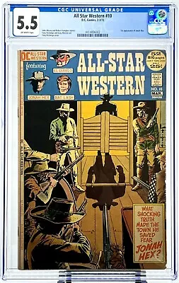Buy All Star Western #10 ⭐ CGC 5.5 1st Appearance Of JONAH HEX DC 1972 Key NEW CASE • 252.31£