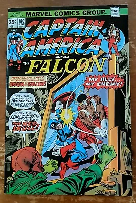 Buy Captain America #186 Marvel 1975 VF+ Origin Of The Falcon 1st Print • 7.77£