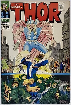 Buy THE MIGHTY THOR 138 Marvel Comics 1967 1st Appearance ORIKAL Stan Lee JACK KIRBY • 23.29£