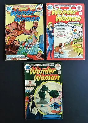 Buy WONDER WOMAN DC 1974 1975 - Bronze Age Job Lot #215 #216 #218 (FN/VF) • 19.99£