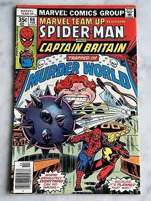 Buy Marvel Team-Up #66 W/ Captain Britain F/VF 7.0 - Buy 3 For FREE Ship! (1978) • 10.48£
