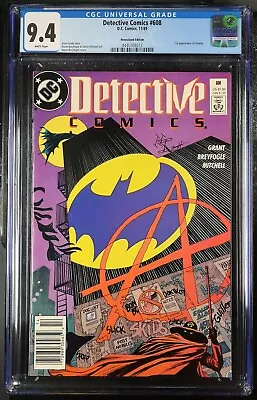 Buy Detective Comics #608 Cgc 9.4, 1989, Newsstand Edition, 1st Appearance Of Anarky • 53.59£