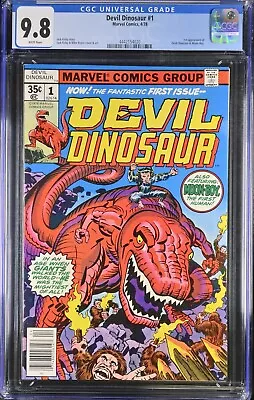 Buy Devil Dinosaur #1 - CGC 9.8 1st App Devil Dinosaur & Moon-Boy 1978 JACK KIRBY • 166.97£