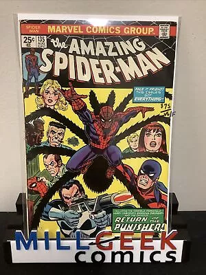 Buy Amazing Spider-Man #135 (1974) VG/F (5.0) 3rd App Punisher, John Romita Sr. • 58.24£