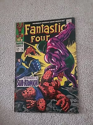 Buy Fantastic Four #76  (1968) Silver Surfer, Galactus App. Jack Kirby Art, Cents • 16£