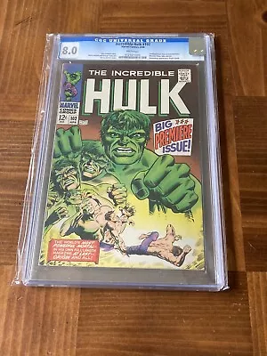 Buy Incredible Hulk 102 CGC 8.0 White Pages (Premiere Issue- 1968) + Magnet • 472.24£