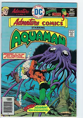 Buy Adventure Comics 445 1976 NM 9.4 Aparo-c/a Levitz/Michelinie-s Aquaman Creeper • 9.31£