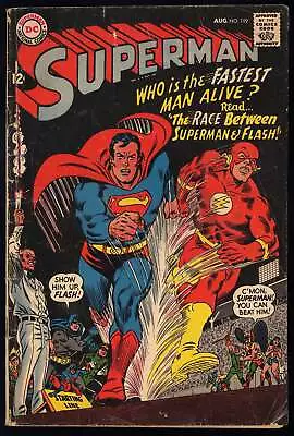 Buy Superman #199 DC Comics 1967 (G/VG) 1st Superman/Flash Race! L@@K! • 48.92£