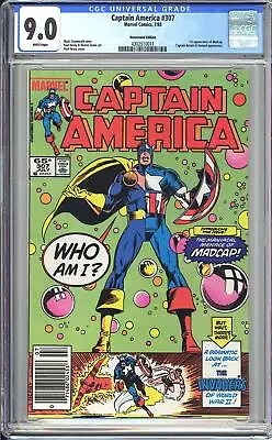 Buy Captain America 307 CGC 9.0 1985 4302510011 1st Appearance Of Madcap Newsstand • 77.65£