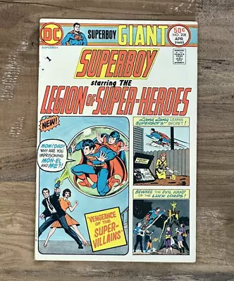 Buy Superboy Legion Of Super-Heroes #208 Giant Legion Of Super-Villains DC 1975 • 7.77£