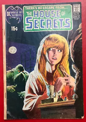 Buy House Of Secrets 92, DC Comics,  1971,  1st App Swamp Thing, VG/VG+, Cents Copy • 600£