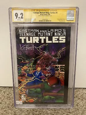 Buy Teenage Mutant Ninja Turtles #9 9.2 CGC Signed By Kevin Eastman • 97.07£