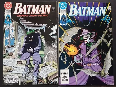 Buy BATMAN 450-451 JOKER RETURNS!  Complete Story Wolfman Aparo MDeCarlo High Grade  • 7.77£