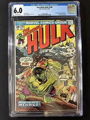 Buy Incredible Hulk #180 CGC 6.0 Off White Pages 1st Appearance Of Wolverine Bronze • 505.69£