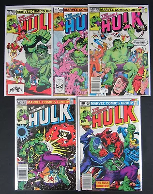 Buy Incredible Hulk Bronze Age Lot 269 270 279 280 283 VF+/VF-NM VA599 • 18.60£