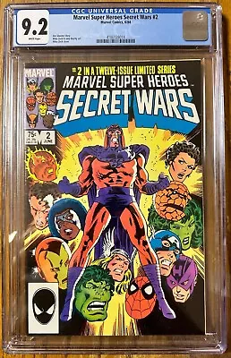 Buy Marvel Super Heroes Secret Wars #2 CGC 9.2 WP 1984 Marvel (MCU Movie) • 31.06£