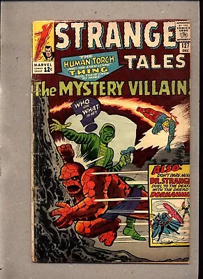 Buy Strange Tales #127_december 1964_good/very Good_human Torch_dr. Strange_thing! • 1.20£