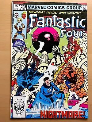 Buy Fantastic Four #248 (NM-). Black Bolt & And The Inhumans App. Marvel Comics 1982 • 9.32£