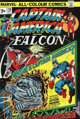 Buy Captain America (1968) # 178 UK Price (2.0-GD) 1st App. Roscoe 1974 • 3.60£