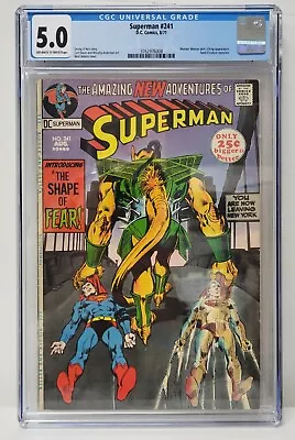Buy Superman Issue# 241 DC Comics August 1971 CGC Graded 5.0 Comic Book • 77.65£