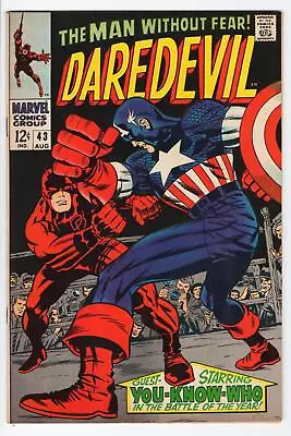 Buy Daredevil #43 (1964) Kirby Captain America 1968 High Grade Raw Unrestored Marvel • 170.85£