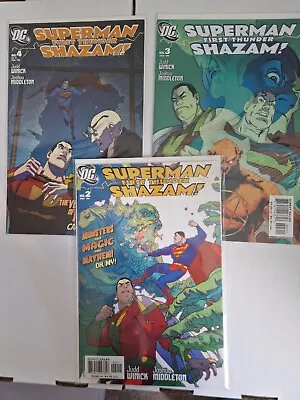 Buy DC Comic Bundle - Superman First Thunder Shazam 2, 3 & 4. Exc. Condition • 2.99£