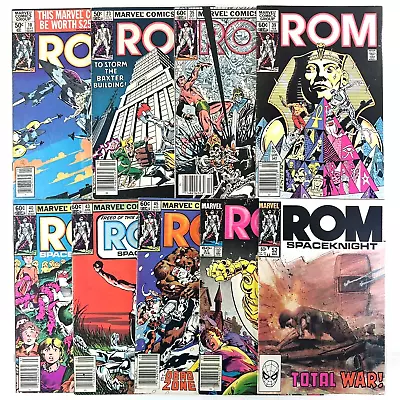 Buy ROM Vintage Comic Book Lot 9 Issues, Marvel Comics 1980, Science Fiction, FN • 25.15£
