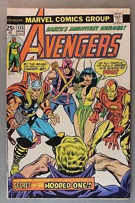 Buy The Avengers #133 *1975*  Secret Of The Hooded One!  Low Grade ~ $2.50 ~ • 1.94£