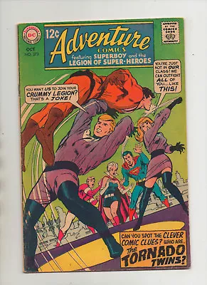 Buy Adventure Comics #373 - Tornado Twins Neal Adams - (Grade 6.0) 1968 • 11.52£