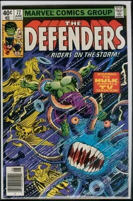 Buy Marvel Comics The DEFENDERS #72 Hulk Valkyrie Sub-Mariner Nighthawk VFN- 7.5 • 2.32£