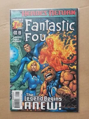 Buy FANTASTIC FOUR Vol. 3 #1 Heroes Return Marvel Comics 1998 NM • 0.99£