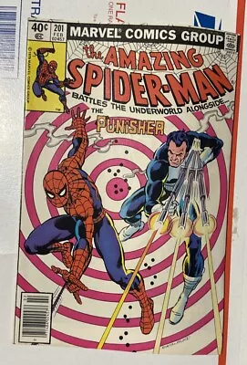 Buy AMAZING SPIDER-MAN #201 | 1980 | PUNISHER Apperence | Classic Cover | Marvel • 23.21£