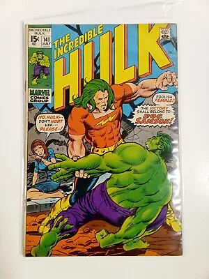 Buy Marvel Comics Incredible Hulk #141 1971 1st Samson • 68.33£
