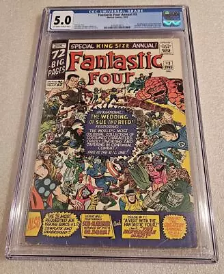 Buy Fantastic Four Annual #3 (Marvel, 1965) CGC 5.0 VG/F   Stan Lee / Jack Kirby • 126.59£